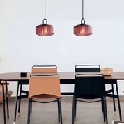 Kolorowa lampa wisząca w stylu retro