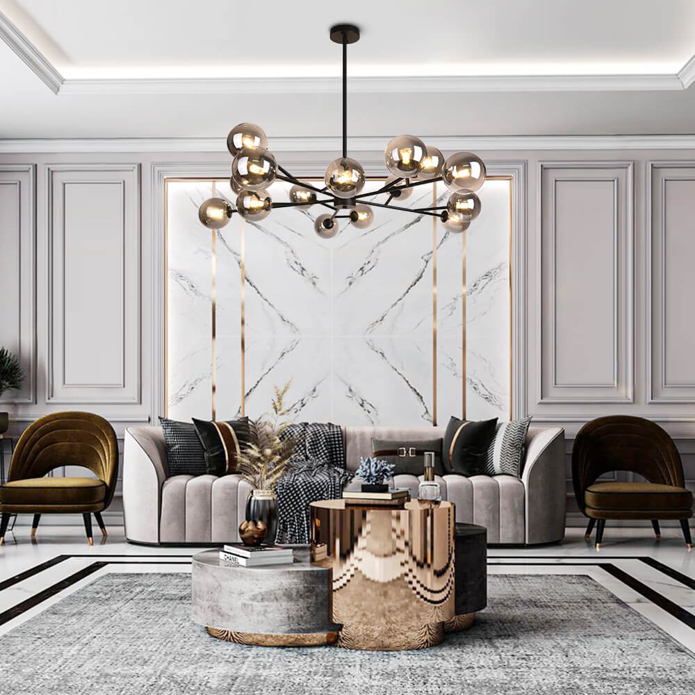 15-częściowa Lampa do Salonu | Lampa Sufitowa