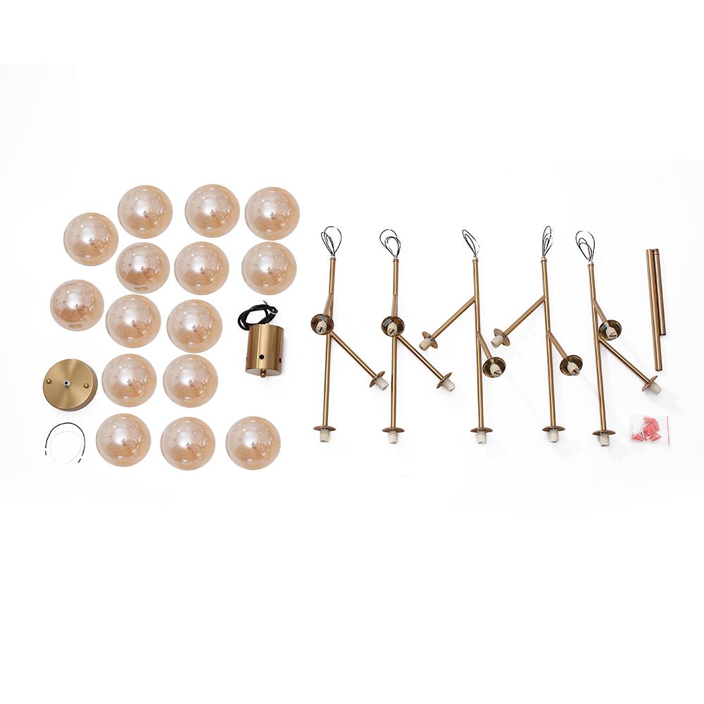 15-częściowa Lampa do Salonu | Lampa Sufitowa