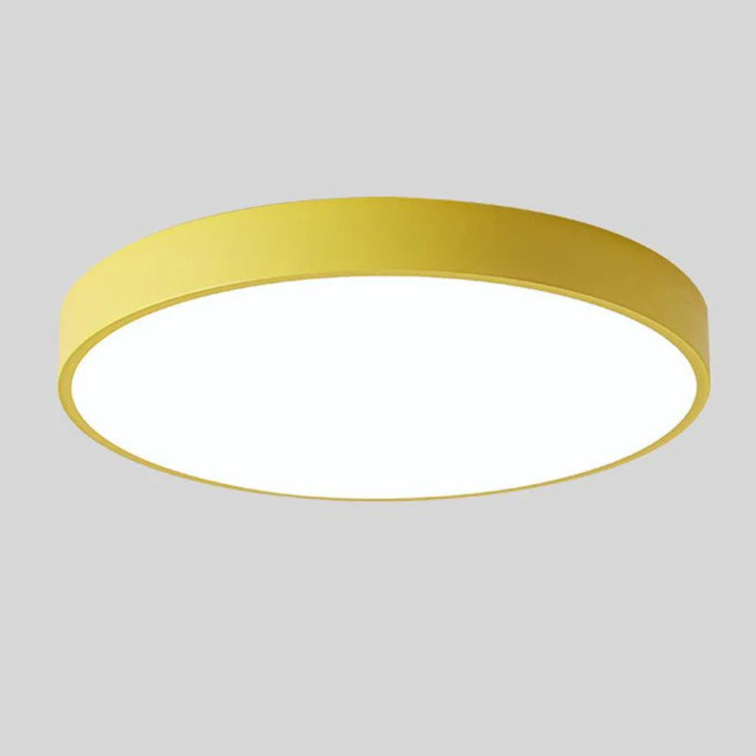 Skandynawska drewniana lampa sufitowa LED