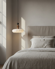 Trójkolorowa Lampa Sufitowa LED | Drewniana Podstawa