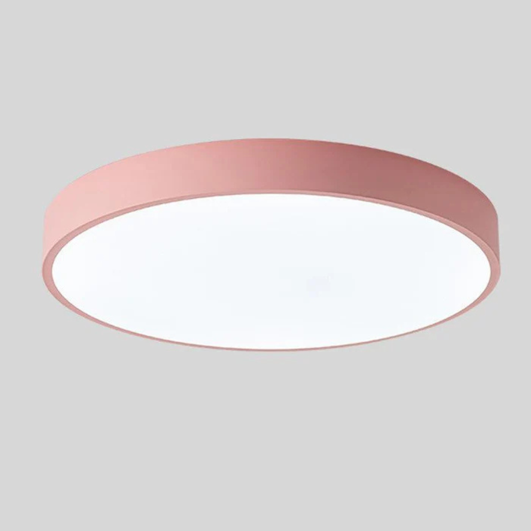 Skandynawska drewniana lampa sufitowa LED