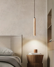 Minimalistyczna Lampa Sufitowa z Trawertynu