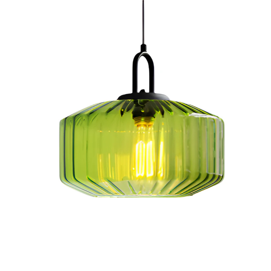 Kolorowa lampa wisząca w stylu retro