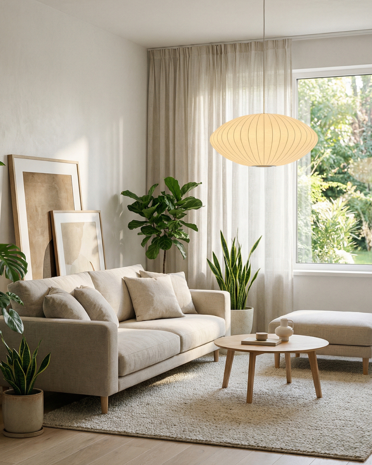 Lampa Sufitowa w Stylu Japońskim