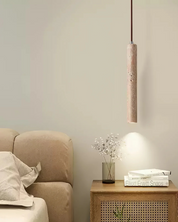 Minimalistyczna Lampa Sufitowa z Trawertynu