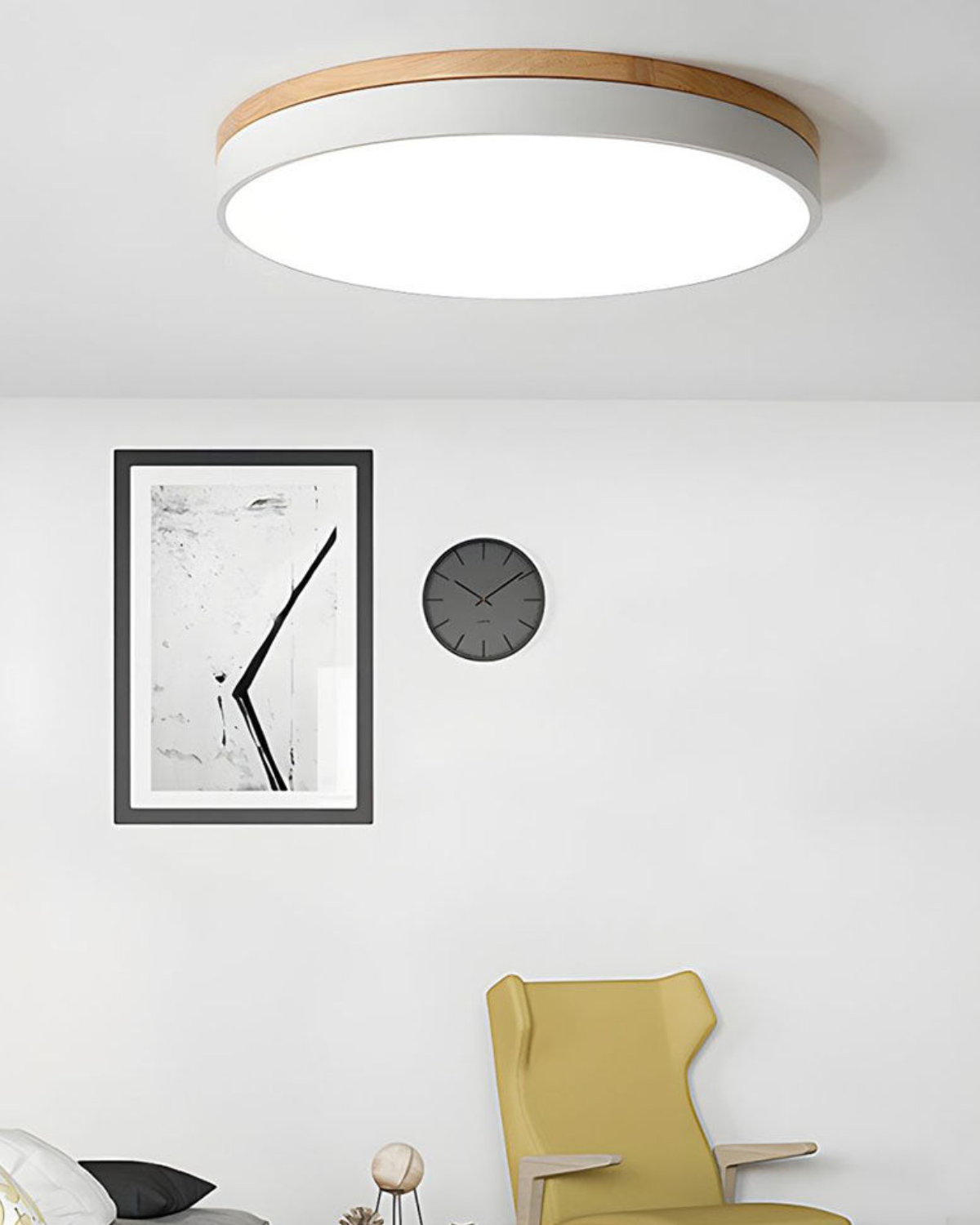 Okrągła lampa do sypialni | Lampy Sufitowe