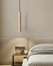 Minimalistyczna Lampa Sufitowa z Trawertynu