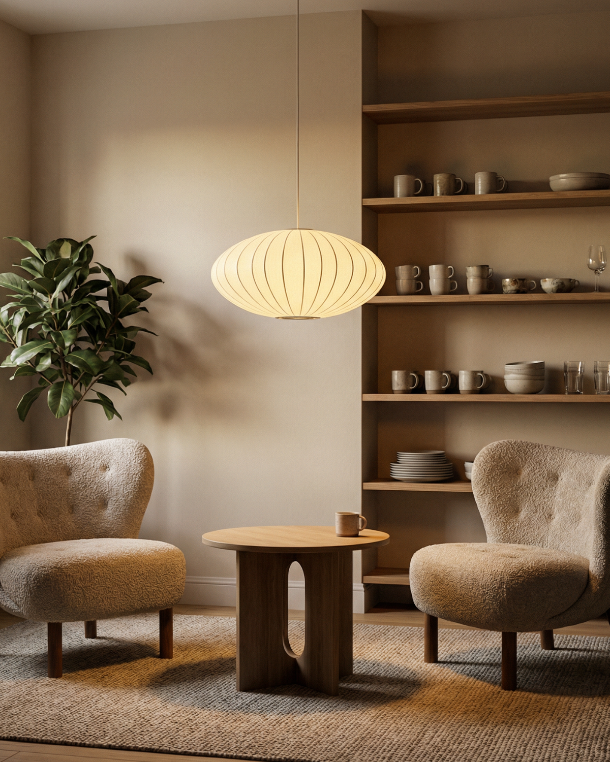 Lampa Sufitowa w Stylu Japońskim