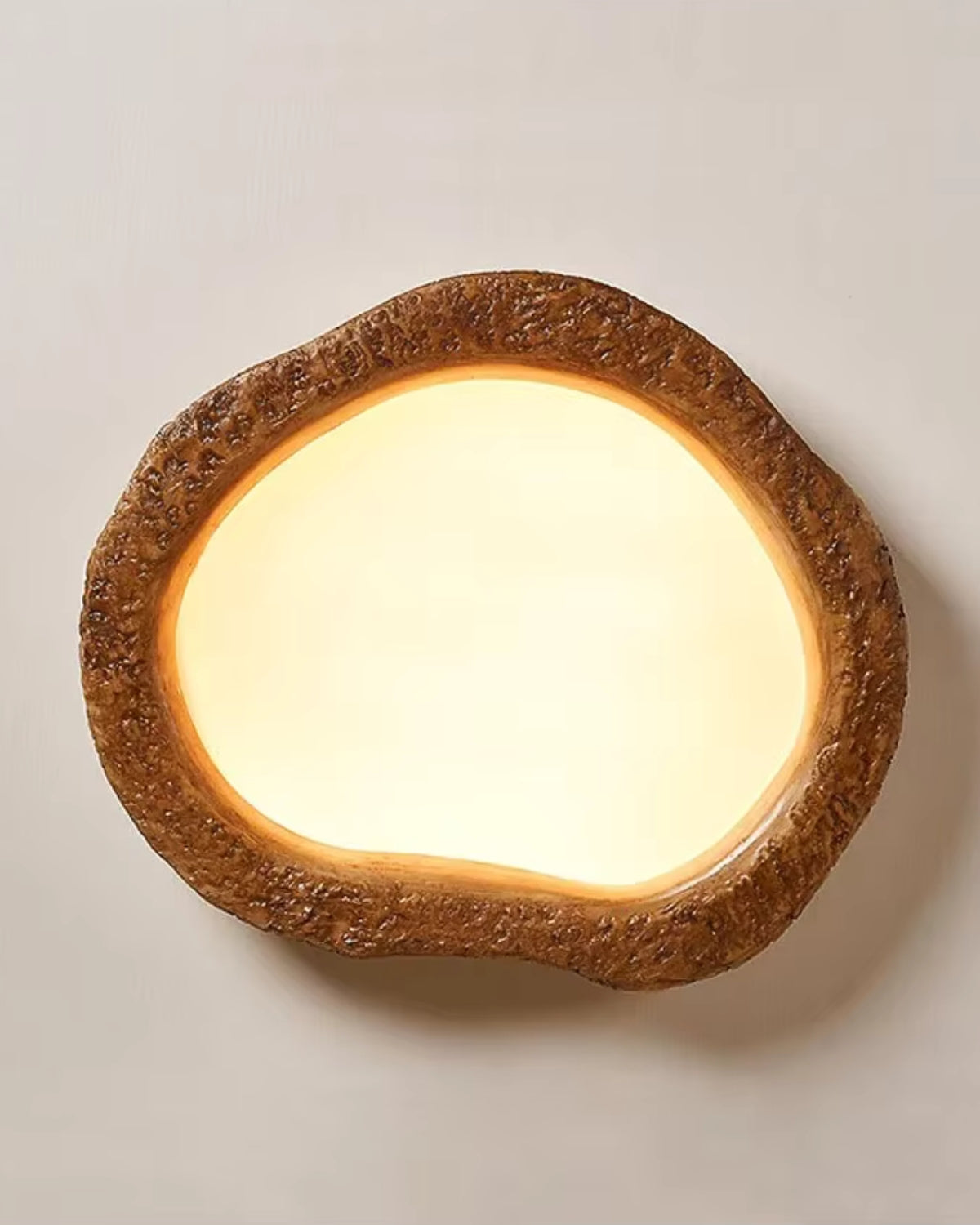 Rustykalna Lampa Sufitowa LED w Stylu Drewna