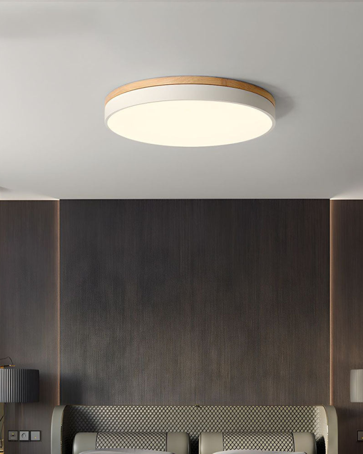 Okrągła lampa do sypialni | Lampy Sufitowe