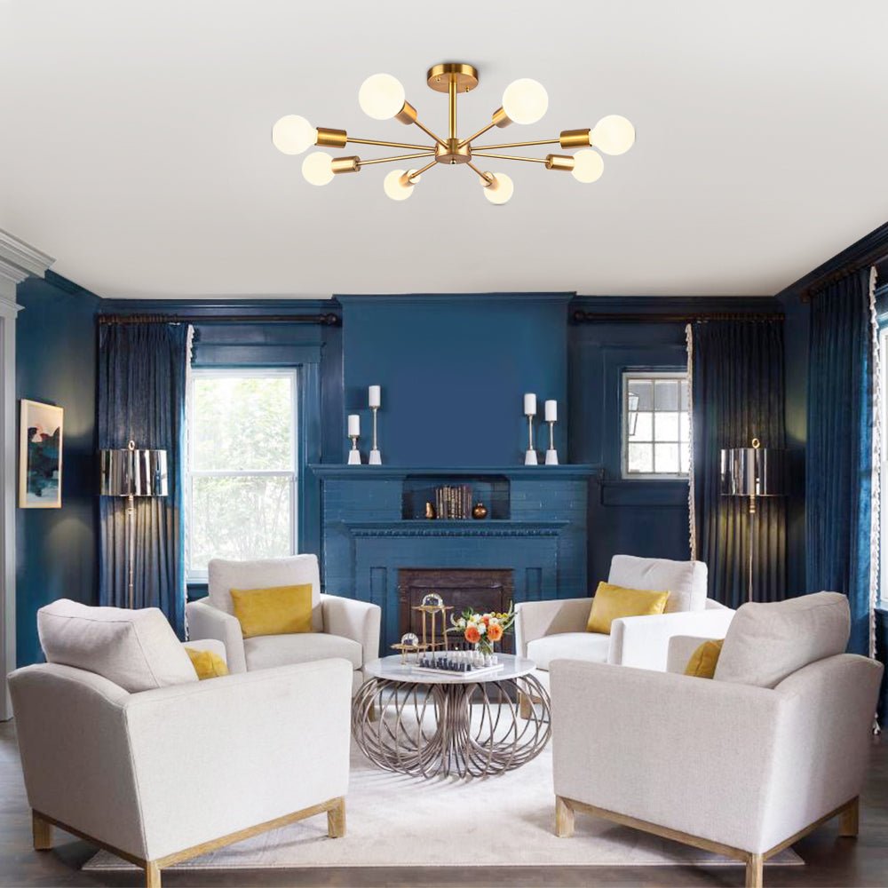 8-częściowa Lampa Sufitowa Sputnik | Lampa do Salonu