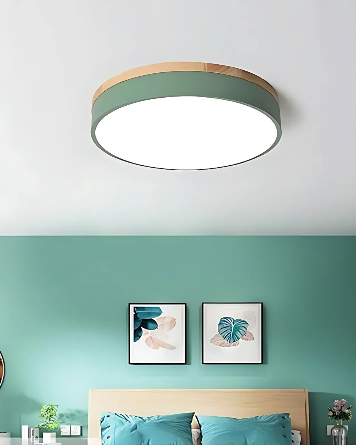 Okrągła lampa do sypialni | Lampy Sufitowe