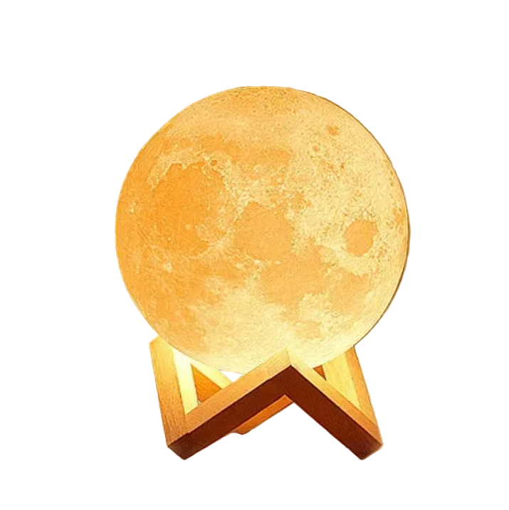 Akumulatorowa Lampka na Biurko w Kształcie Księżyca | Lampa LED