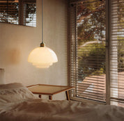 Biała Lampa Wisząca | Lampa Sufitowa do Salonu