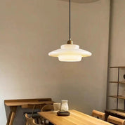 Biała Lampa Wisząca | Lampa Sufitowa do Salonu