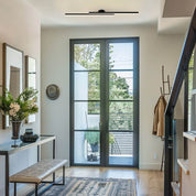 Długa czarna Lampa Sufitowa | Lampa LED