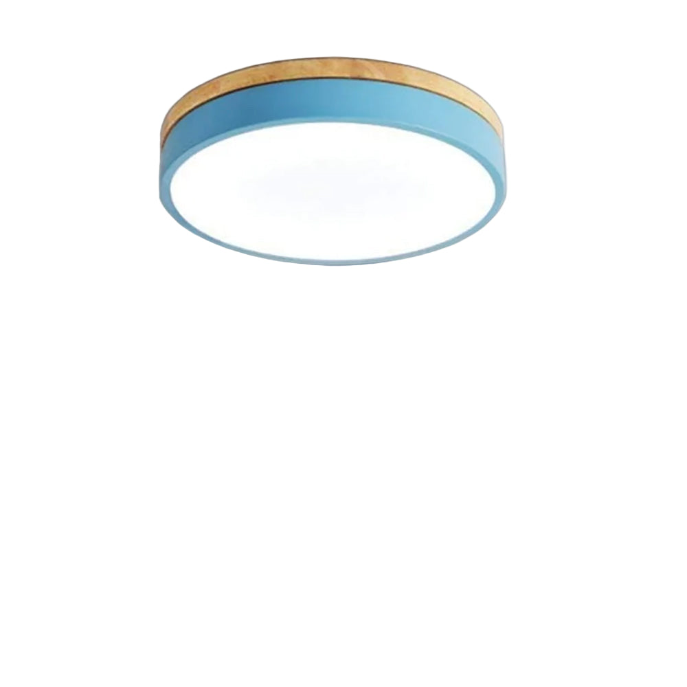 Drewniane Okrągłe Lampa Sufitowa | Lampa do Salonu