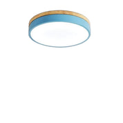 Drewniane Okrągłe Lampa Sufitowa | Lampa do Salonu