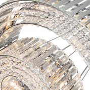 Dwupoziomowy Kryształowy żyrandol z 12 światłami | Lampa Sufitowa do Salonu