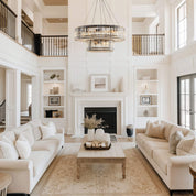 Dwupoziomowy Kryształowy żyrandol z 12 światłami | Lampa Sufitowa do Salonu