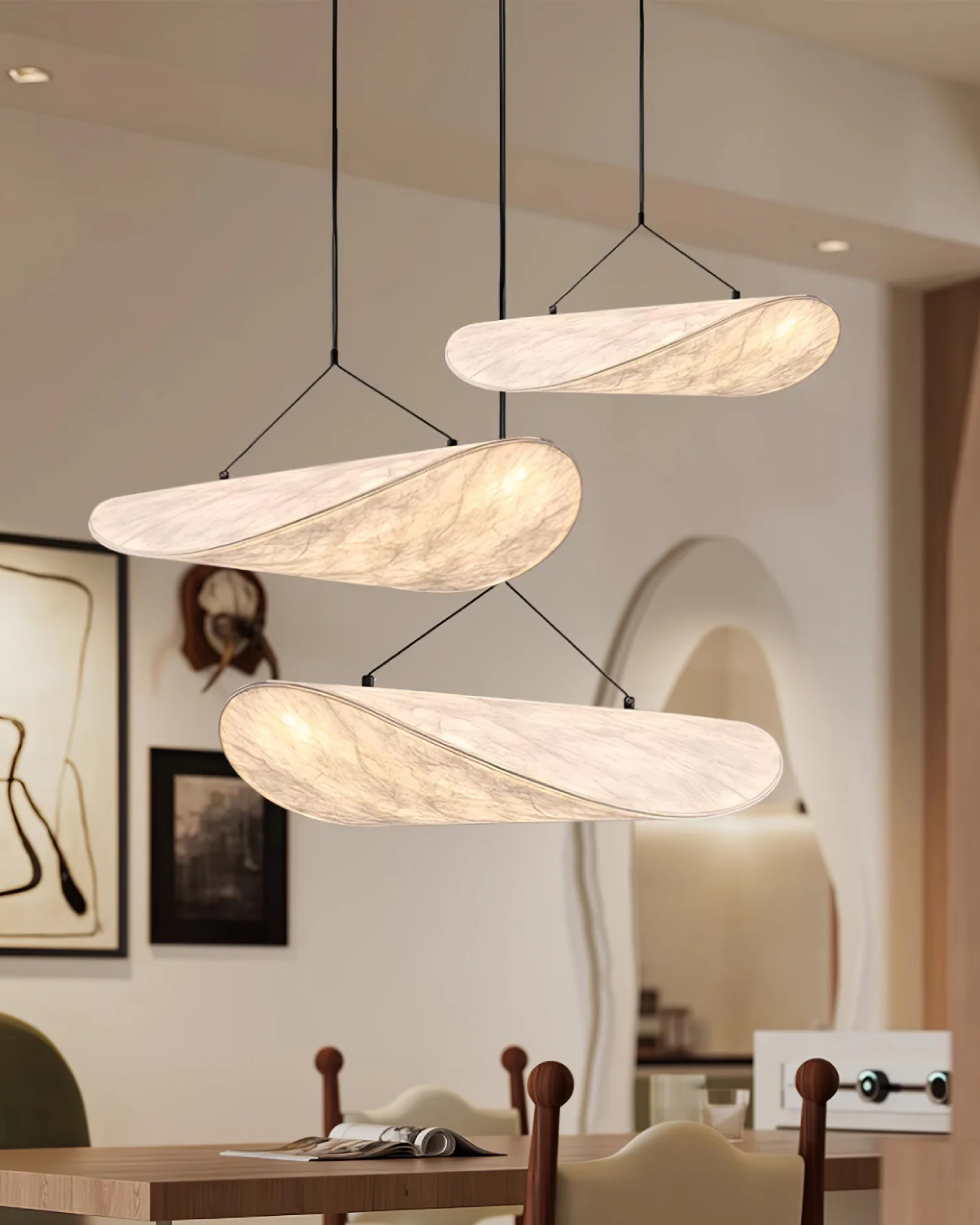 Lampa Sufitowa w Stylu Japandi