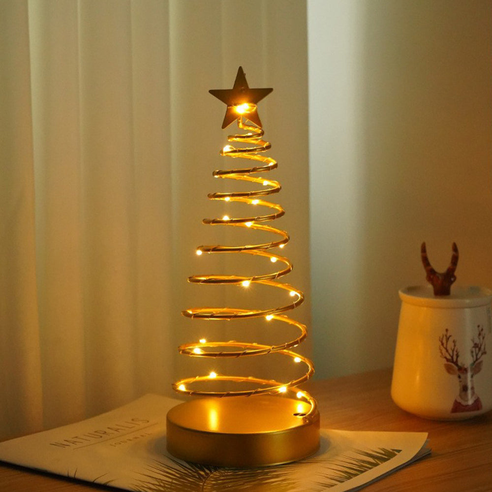 Kryształowa Lampa Stołowa LED | Boże Narodzenie