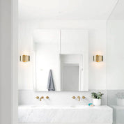 Lampa Nocna z Wykończeniem w Szczotkowanym Mosiądzu | Lampy do Sypialni