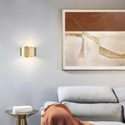 Lampa Nocna z Wykończeniem w Szczotkowanym Mosiądzu | Lampy do Sypialni