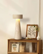 Lampa Stołowa z Efektem Kamienia