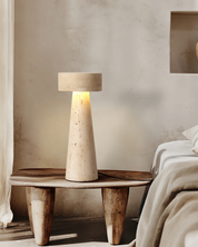 Lampa Stołowa z Efektem Kamienia