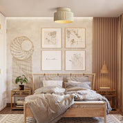 Lampa Sufitowa Kremowa | Lampa do Salonu 2-warstwowa