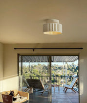 Lampa Sufitowa Kremowa | Lampa do Salonu 2-warstwowa