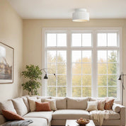 Lampa Sufitowa Kremowa | Lampa do Salonu 2-warstwowa