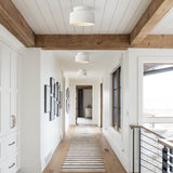 Lampa Sufitowa Kremowa | Lampa do Salonu 2-warstwowa