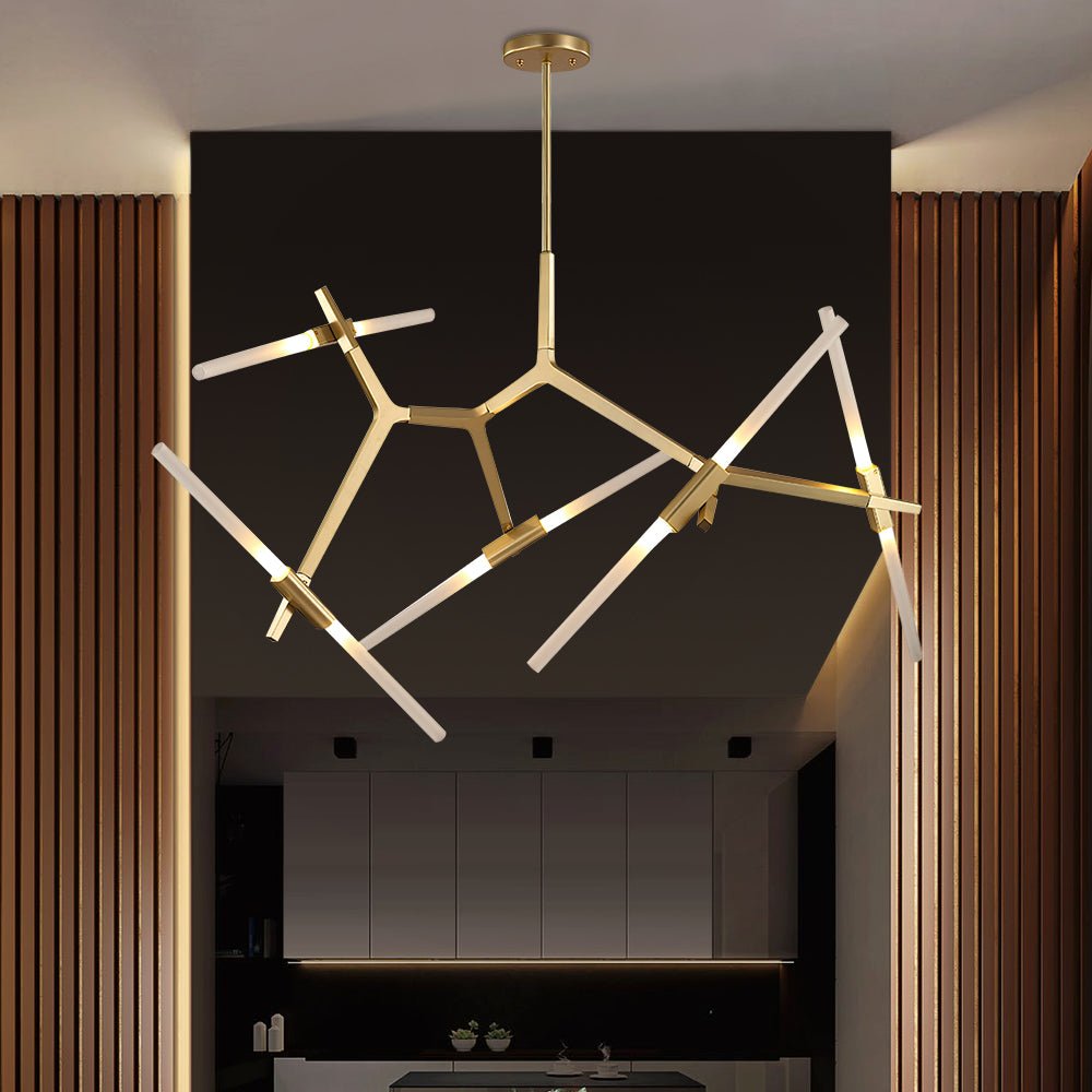 Lampa Sufitowa w Kształcie Szczytu | Nowoczesna Lampa do Salonu