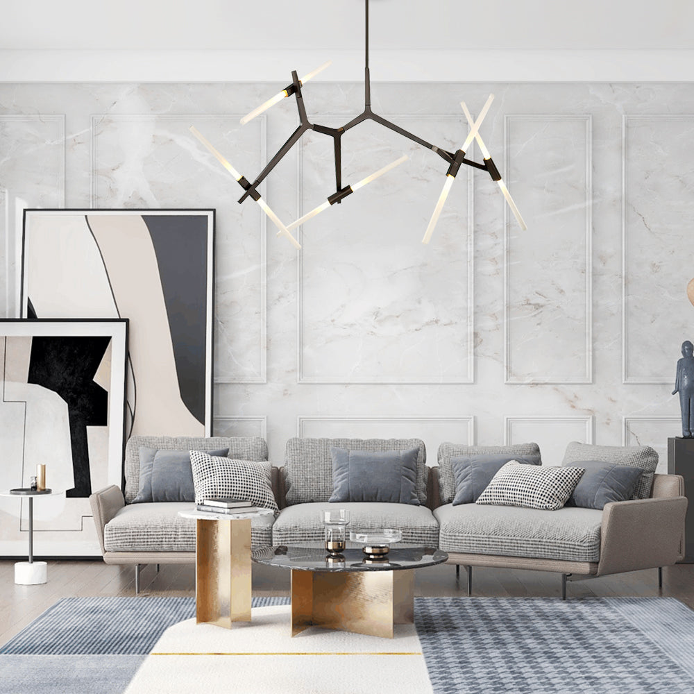 Lampa Sufitowa w Kształcie Szczytu | Nowoczesna Lampa do Salonu