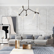 Lampa Sufitowa w Kształcie Szczytu | Nowoczesna Lampa do Salonu