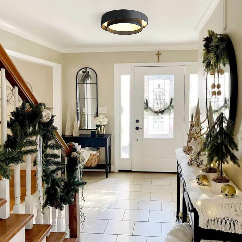 Lampa Sufitowa z Pierścieniami Koncentrycznymi | Lampa do Sypialni