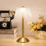 Lampka na Biurko Vintage Crystal | Bezprzewodowa
