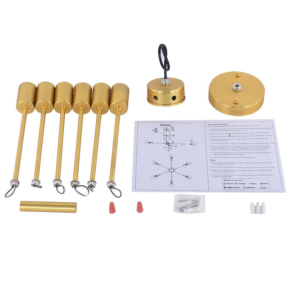 Nowoczesna Lampa Sufitowa 6-elementowa