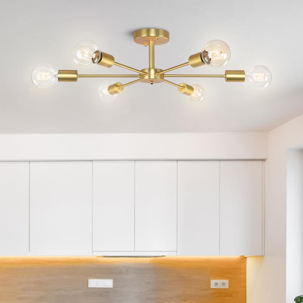 Nowoczesna Lampa Sufitowa 6-elementowa