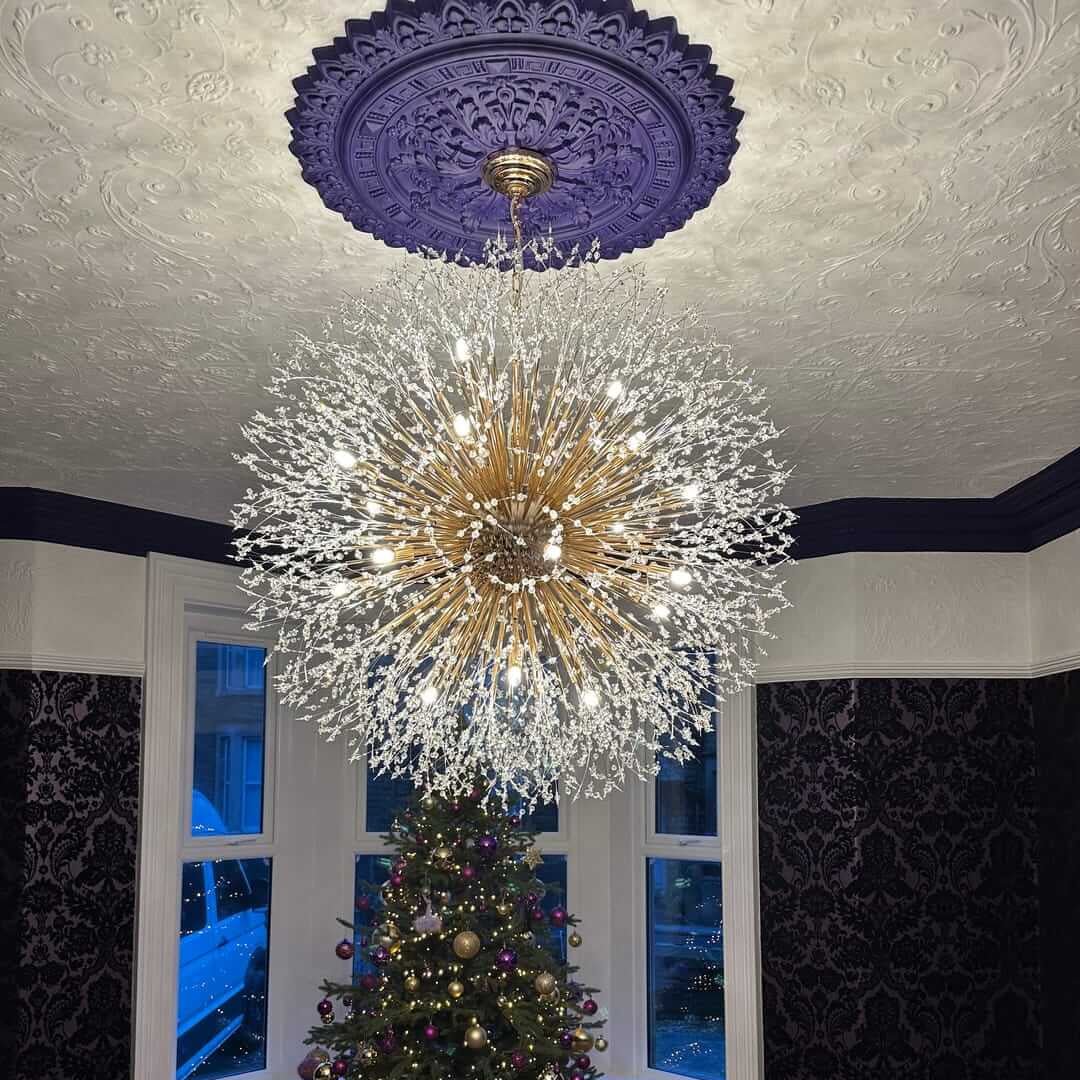 Nowoczesna Lampa Wisząca Sputnik | Duża Lampa Sufitowa