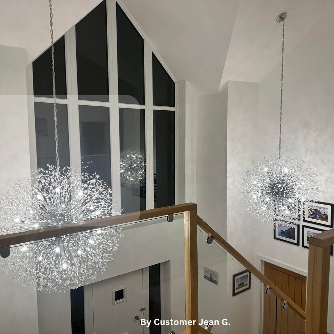 Nowoczesna Lampa Wisząca Sputnik | Duża Lampa Sufitowa