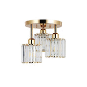 Nowoczesne Kryształowe Lampy Sufitowe do Sypialni | Półpłaskie