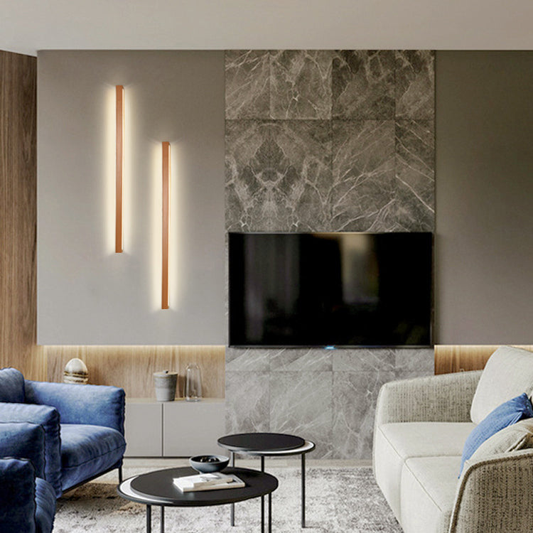 Nowoczesne liniowe kinkiety LED | Lustro