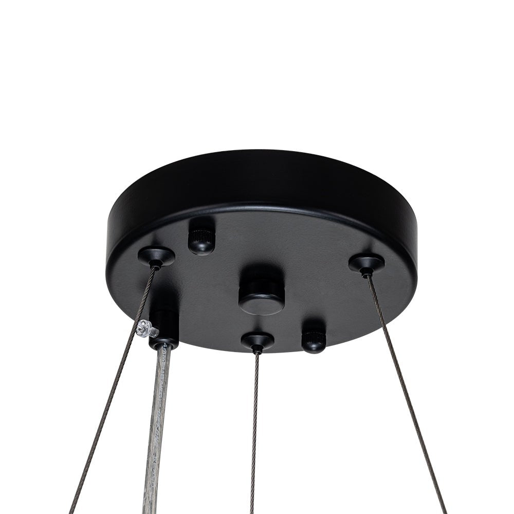 Okrągła Kryształowa Lampa Sufitowa | Efektowna