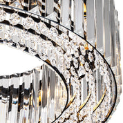 Okrągła Kryształowa Lampa Sufitowa | Efektowna