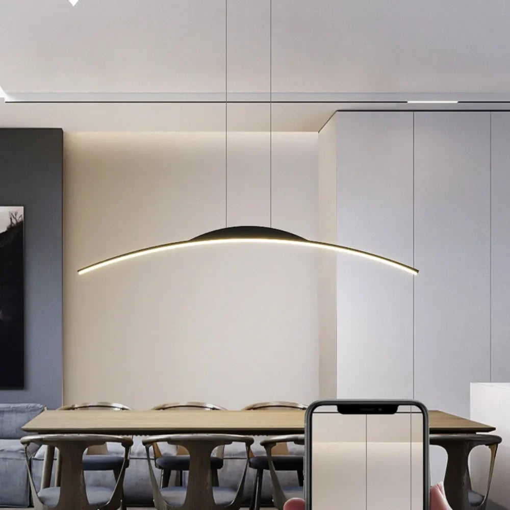Nowoczesna lampa wisząca LED do salonu, jadalni i kuchni