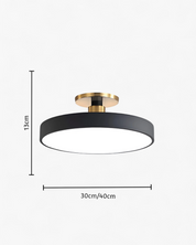 Lampa Sufitowa Półpłaska | Nowoczesny, Minimalistyczny Design z Ciepłym Oświetleniem LED